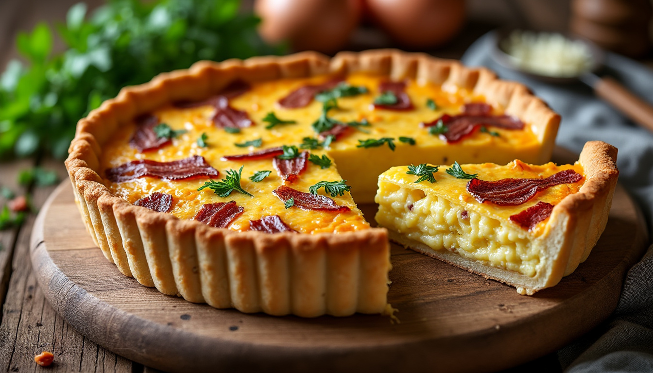 découvrez la recette authentique de la quiche lorraine, ses secrets de préparation et de délicieuses variantes pour régaler toute la famille. conseils, astuces et étapes faciles à suivre.